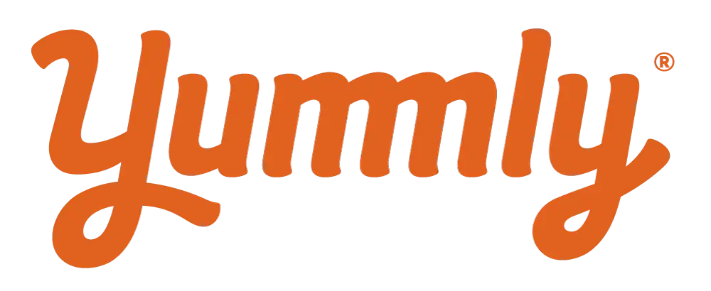 Orange Yummly logo on transparent background