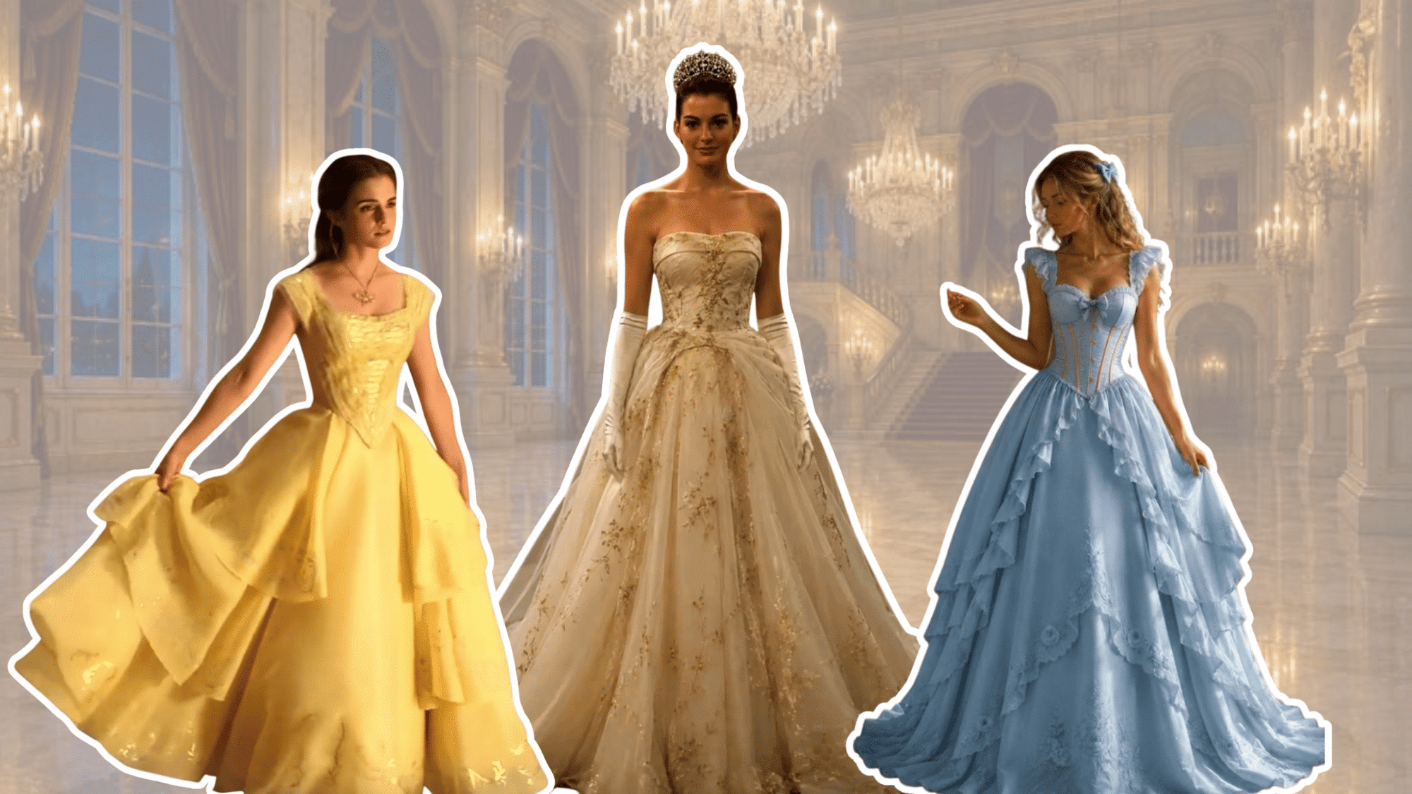 elegant woman wearing a dramatic ball gown with a full skirt and refined details for a formal occasion