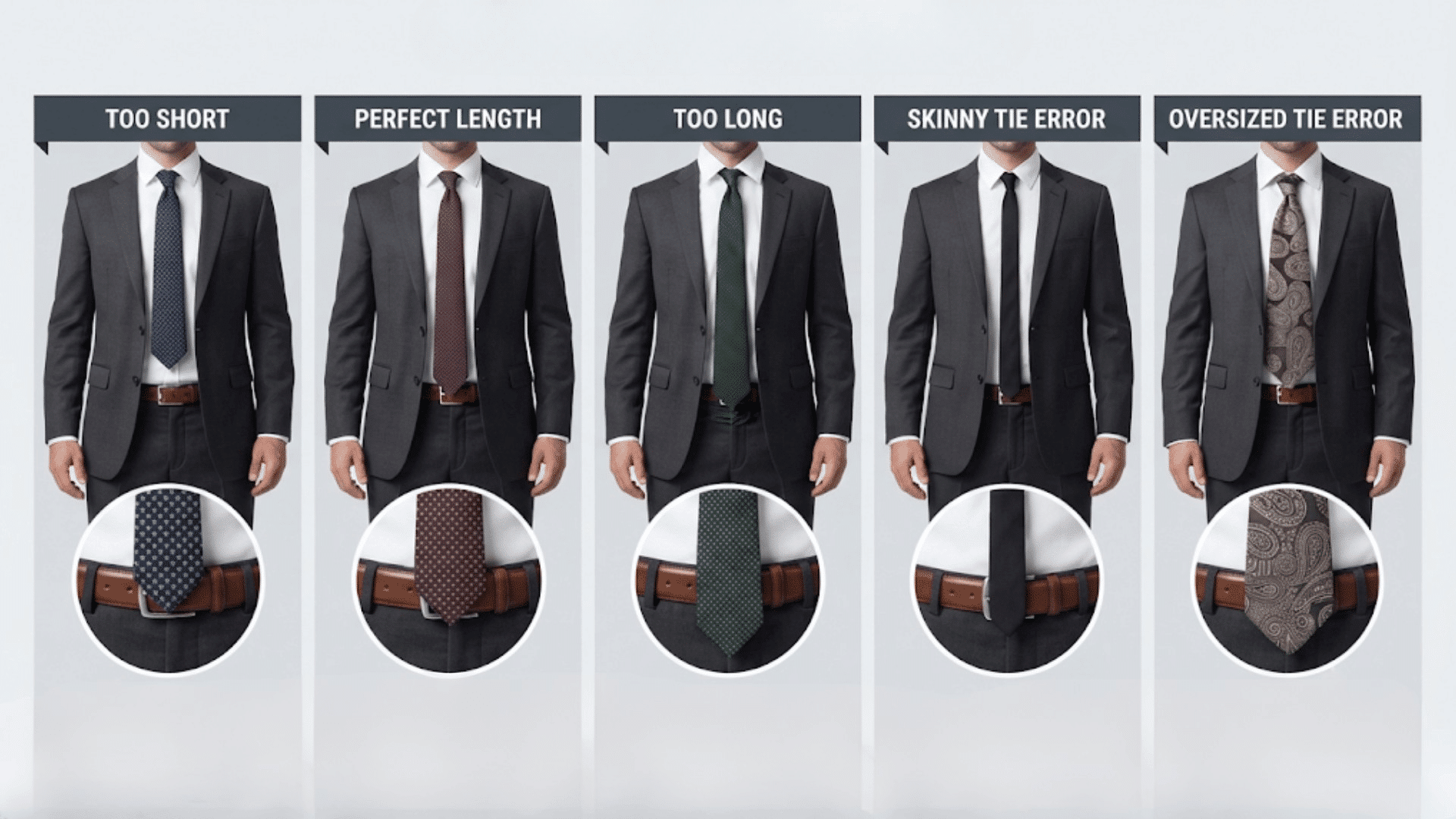 match ties with the suit by choosing the right tie length and width for balanced proportions and a polished appearance