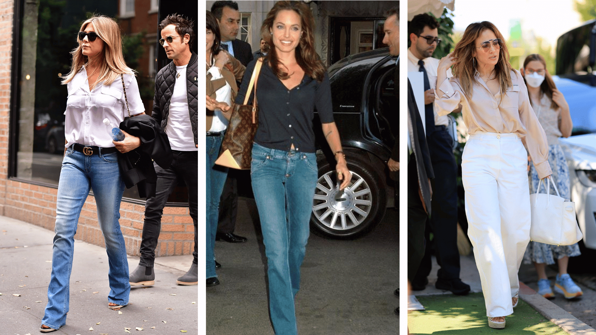 celebrity wearing smart casual tops with polished blouses, shirts, and knitwear for a stylish modern look