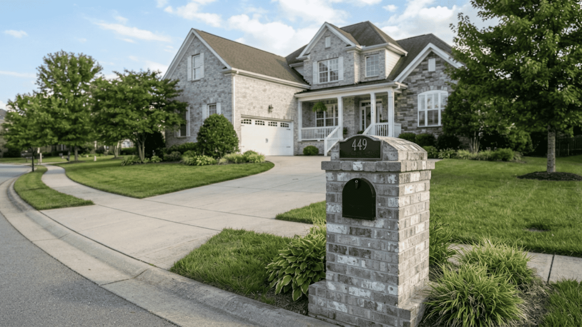 white-brick-mailbox