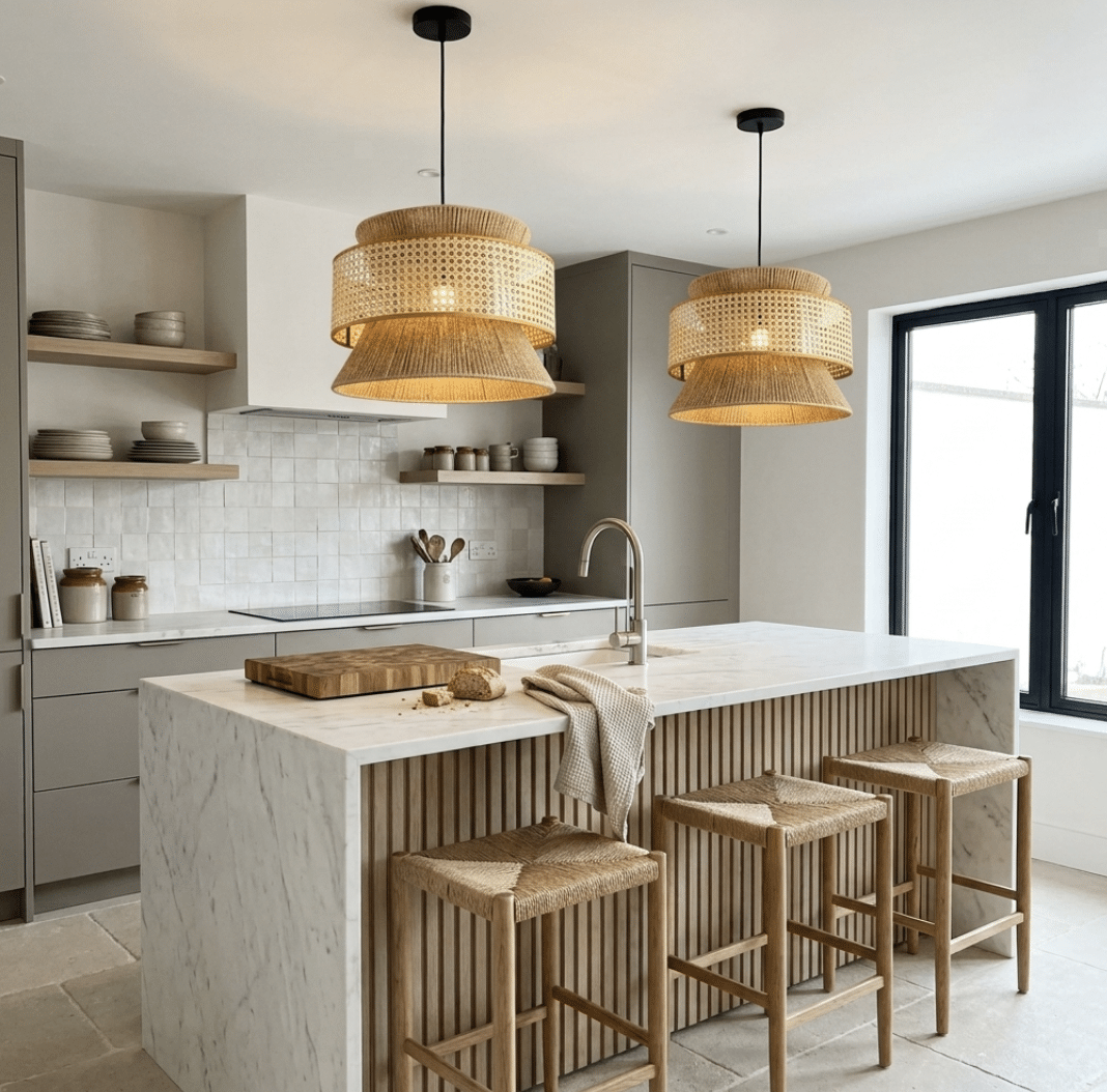 Choosing the right rattan pendant comes down to balancing weave density